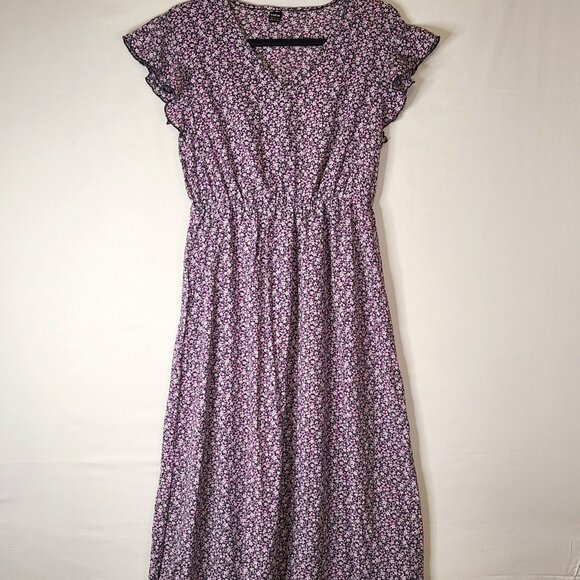 SHEIN Dresses & Skirts - SHEIN Purple Floral Midi Dress